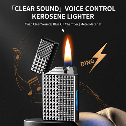 Smart 4-Ignition Flame Lighter | Voice, Shake, Blow & Touch Activated